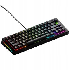 Glorious GMMK 3 65 % Custom Gaming-Tastatur - Pre-Built, ANSI (US), Fox Switches, schwarz