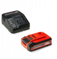 Einhell PLUS Power-X-Change Starter-Kit, 18Volt 4Ah(schwarz/rot, Akku + Ladegerät)