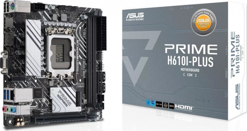 Asus ASUS PRIME H610I-PLUS-CSM Intel H610 LGA 1700 mini ITX