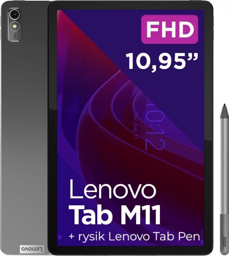 Lenovo Tab M11 11" 128 GB 4G LTE sivé (ZADB0018PL)