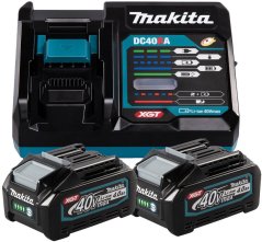 Makita Sada ZASILAJĄCY 18V XGT 40V 2*4.0AH + DC40RA