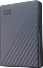 WD WD My Passport WDBRMD0040BGY-WESN - Festp - verschlusselt - 4 TB - extern (tragbar) - USB 3.2 Gen 1 - 256-Bit-AES - Silicon Gray