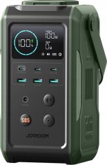 Joyroom Powerbank Joyroom JR-PBF10 75000mAh 100W 3x USB-C 3x USB-A ze składaną rokovarką i rączką - Zelený