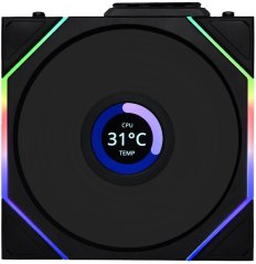 Lian Li Lian Li UNI FAN TL Wireless LCD Lüfter, ARGB, PWM - Reverse Blade, 120mm, schwarz