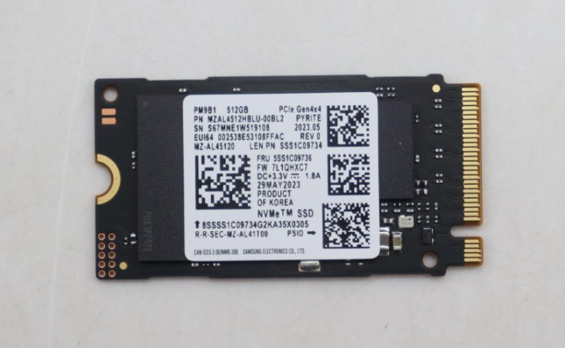 Lenovo 512GB M.2 2242 PCIe Gen 4 (5SS1C09736)