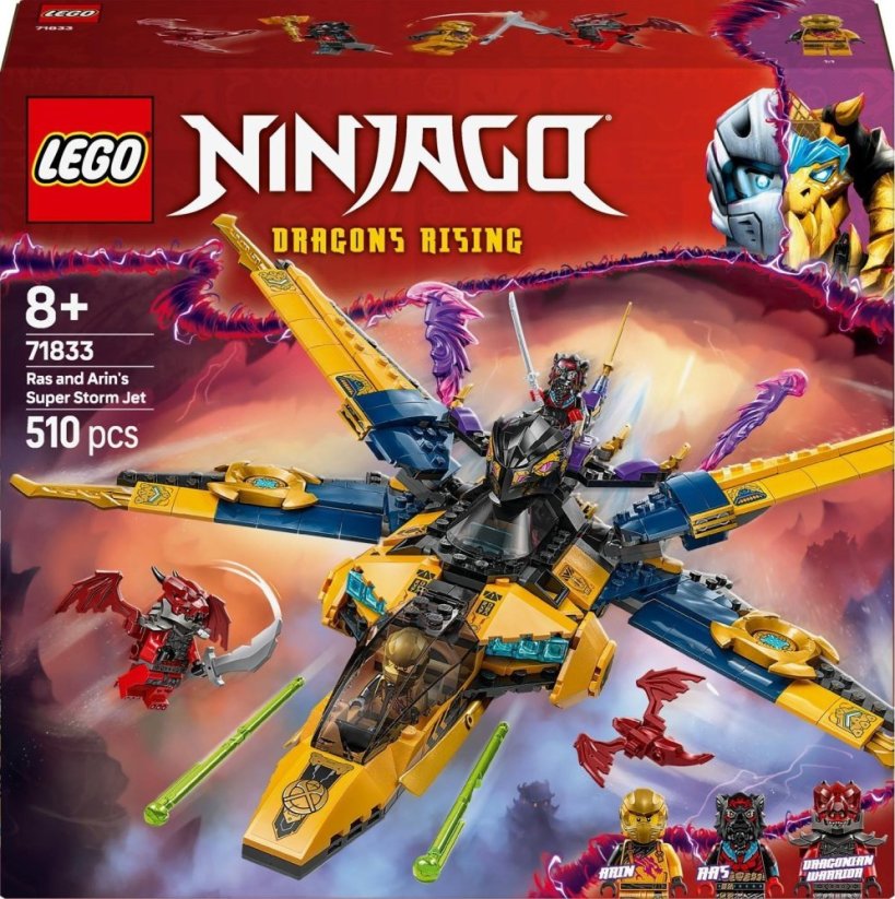 LEGO Ninjago Ras i burzowy superodrzutowiec Arina (71833)