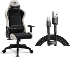 SENSE7 Spellcaster FUKU PU czarno-beżowy + kabel usb