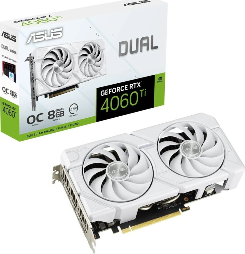 Asus Dual GeForce RTX 4060 Ti EVO OC White 8GB GDDR6 (DUAL-RTX4060TI-O8G-EVO-WHITE)
