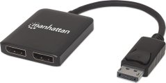 Manhattan Manhattan Splitter 2-Port Display-Port mit MST 4K@30HZ - 207768