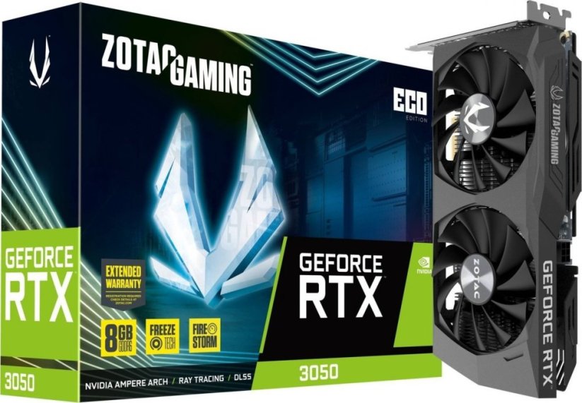 Zotac Gaming GeForce RTX 3050 Eco 8GB GDDR6 (ZT-A30500K-10M)