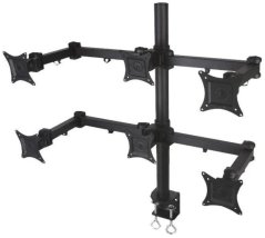 Techly Biurkowy držiak Obrotowy na sześć monitorów LED/LCD 13''-20'' 303362 (ICA-LCD-482-S)