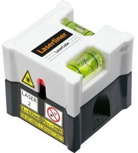 Laserliner LaserCube, 5 m, 1 mm/m, 635 nm (< 1 mW), Line level, Black, White, 4 h