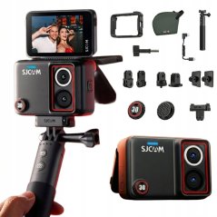 SJCAM SJ30 Dual Lens 8K Obracany Ekran 2.51" 48MP 7h + Selfie stick (6972476165689)