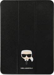 Karl Lagerfeld Karl Lagerfeld KLFC12OKHK iPad 12.9" Pro 2021 Book Cover Čierny/black Saffiano Karl Head