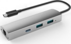 Extra Digital Adapteris USB 3.1 į 2-Port USB 3.0 + 1-Port USB 3.1 su Gigabit Ethernet