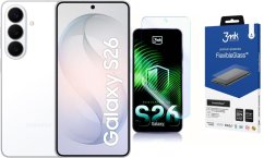 Samsung Galaxy S26 5G 12/512GB Biały (SM-S942BZWHEUE) + FlexibleGlass