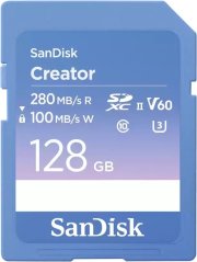 SanDisk Creator SDXC 128 GB Class 10 UHS-II/U3 V60 (SDSDXEP-128G-GNCIS)
