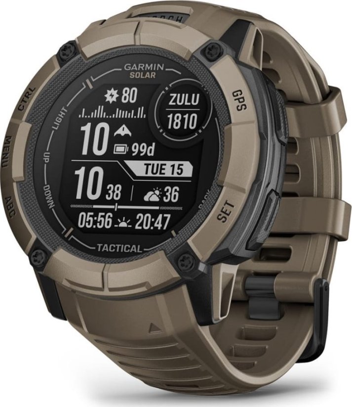 Garmin Instinct 2X Solar Tactical Edition Hnedý  (010-02805-02)