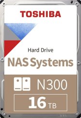 Toshiba N300 NAS Systems 16000 GB 3,5" 88,9mm 7200rpm SATA-3 24/7 512e (MN11ACA16TS)