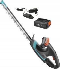 Gardena GARDENA Cordless Hedge Trimmer EasyCut 40/18V P4A Ready-To-Use Set, 18V (dark grey/turquoise, Li-Ion battery 2.0Ah, POWER FOR ALL ALLIANCE)