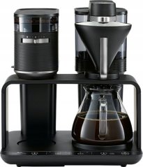 Melitta  EPOS Čierno-strieborný - so vstavaným mlynčekom
