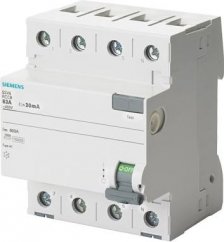 Siemens Prúdový chránič 4P 63A 0,03A typ AC (5SV4346-0KL)