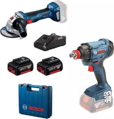 Bosch Sada NARZÄDZI GDX 180 + GWS 180 2*4.0AH