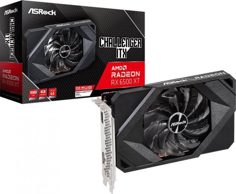 ASRock Radeon RX 6500 XT Challenger ITX 4GB GDDR6 (500XT CLI 4G)