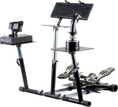 Wheel Stand Pro Wheel Stand Pro Deluxe V2, mount (black, Thrustmaster Hotas Warthog and Saitek X52/Pro, X55, X56, X65)