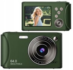 Xrec Aparat Cyfrowy Zdjęcia 64mp Filmy 4k / 30fps 18x Zoom Antishake / Xrec Q18 / Zielony