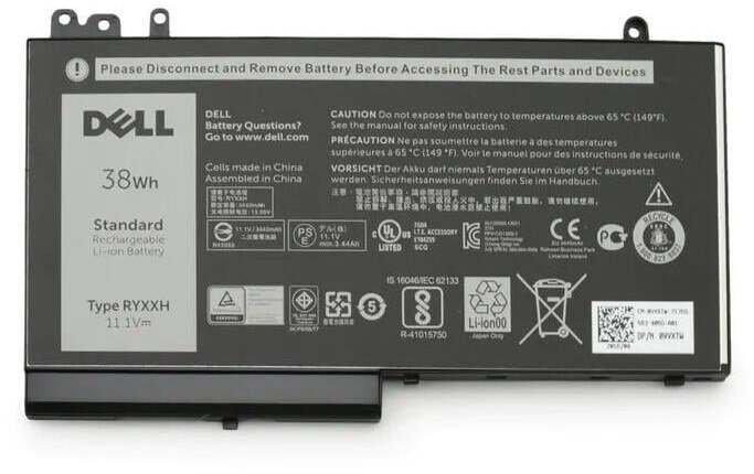 Dell 38Wh 3-Cell Lithium-Ion Battery for Notebooks