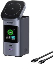 Ugreen Nabíjačka indukcyjna 2w1 / Powerbank Ugreen Nexode 20000mAh, 145W, Qi2, 2x USB-C, USB