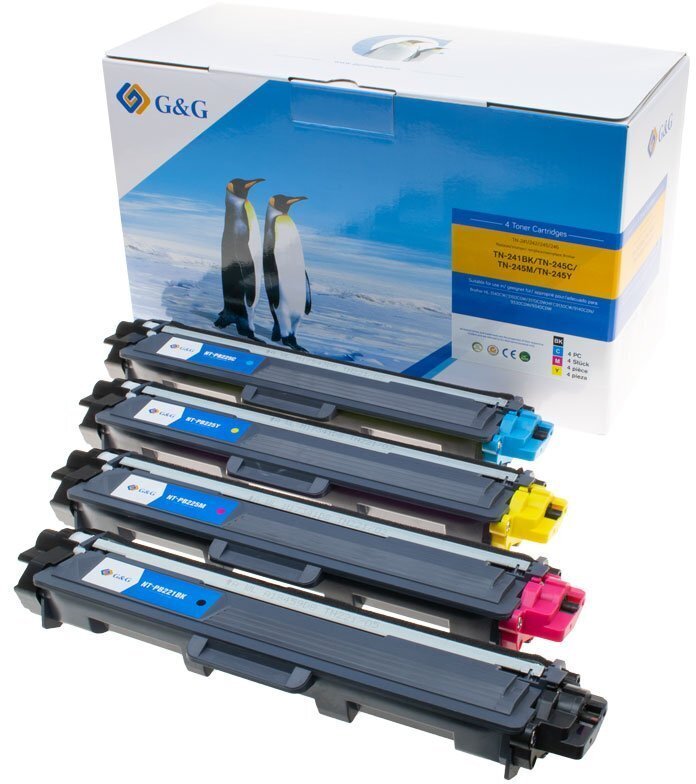 G&G Sada 4 sztuk Pre Brother TN241/242/245/246 BK/C/M/Y