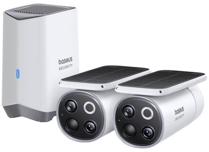 Baseus Kamera vonkajšia Baseus S1 Pro 3K Dual (Biela)