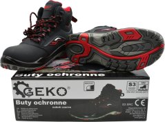 Geko tenisky Ochranné model nr 9 nubuk čierne S3 SRC - r. 40 (10)