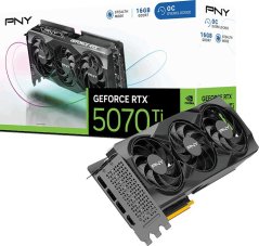 PNY GeForce RTX 5070 Ti Triple Fan Overclocked 16GB GDDR7 DLSS4 (VCG5070T16TFXPB1-O)