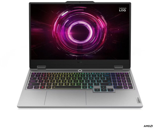 Lenovo - LOQ 15AHP10 | Luna Grey | 15.6 " | IPS | FHD | 1920 x 1080 pixels | Anti-glare | AMD Ryzen 7 | 250 | 16 GB | SODIMM DDR5 | Solid-state drive capacity 1000 GB | NVIDIA GeForce RTX 5060 | GDDR7 | 8 GB | Windows 11 Home | 802.11ax | Bluetooth version (83JG