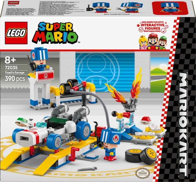 LEGO Super Mario Mario Kart™ – Toad i jego garaż (72035)