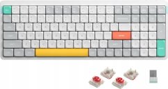 Nuphy - Air96 V2 Wireless Mechanical Keyboard - Bezdrôtová Klawiatura Mechaniczna Slim Ionic White Red