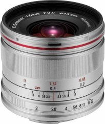 Venus Optics Objektív Venus Optics Laowa C-Dreamer Lightweight 7,5 mm f/2,0 do Micro 4/3 - strieborný