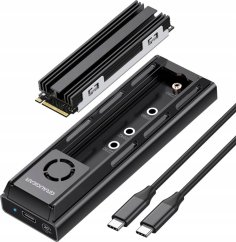 Graugear GRAUGEAR externe Docking M.2 NVMe/NGFF SSD mit Lüfter 20Gbit