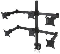 Techly Biurkowy držiak Obrotowy na sześć monitorów LED/LCD 13''-20'' 303362 (ICA-LCD-482-S)