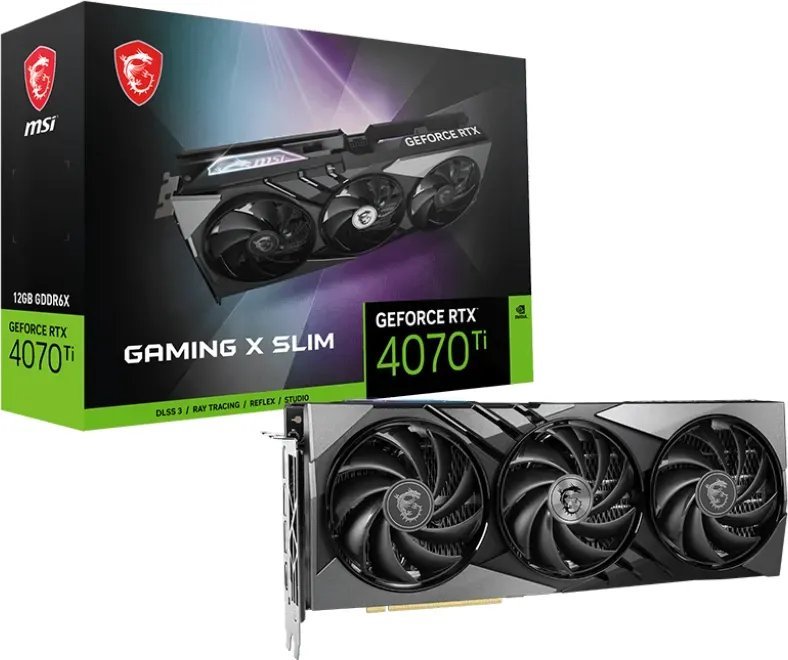 MSI GeForce RTX 4070 Ti Gaming X Slim 12GB GDDR6X