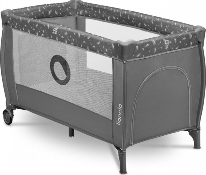 Lionelo LIONELO STEFI PLUS GREY WHITE Postieľka Turistické DWUPOZIOMOWE