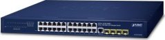 Planet PLANET IPv4/IPv6, 24-Port Zarządzany L2/L4 Gigabit Ethernet (10/100/1000) 1U Modrý