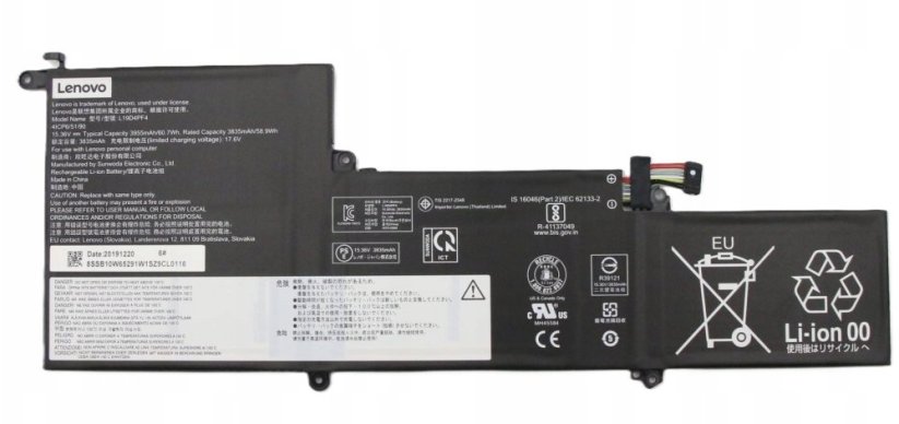 Lenovo CP/B L19C4PF4 15.36V60.7Wh4cel