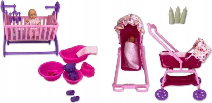 NoName Bábika 29cm w pokoju dzieci?cym