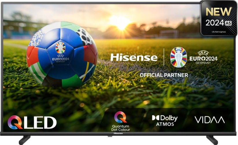 Hisense 32A5NQ, QLED TV - 32 - black, FullHD, triple tuner, SmartTV, USB-C