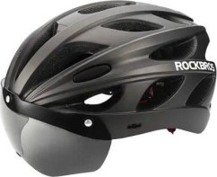 RockBros prilba bicyklová nastaviteľná + Okuliare Rockbros TT-16 (Čierny)