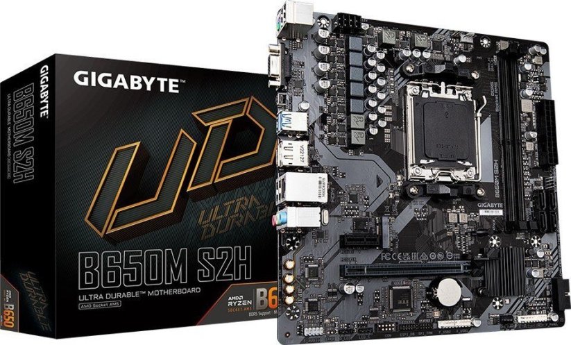 Gigabyte Płyta główna B650M S2H AM5 2DDR5 HDMI/DP M2 m.ATX